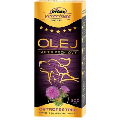 Vitar Veterinae Ostropestřec olej 200 ml – Zboží Dáma