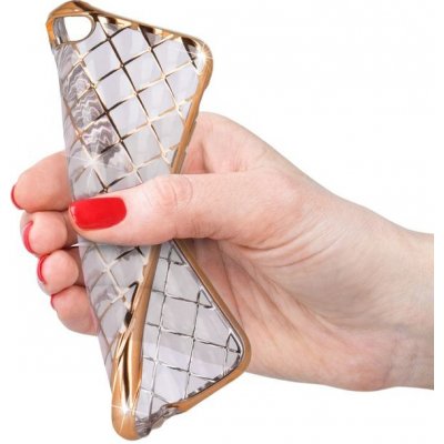 Pouzdro Grid Case 3D Grid na iPhone 6 / 6S zlaté