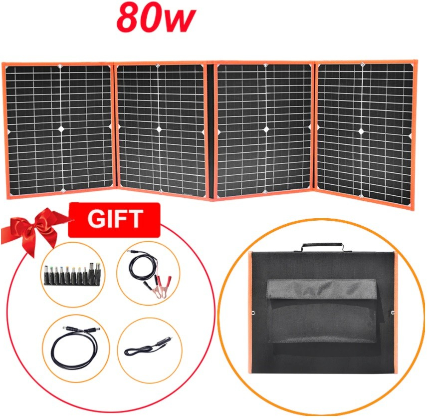 Xmund Orange přenosný solární panel 80Wp