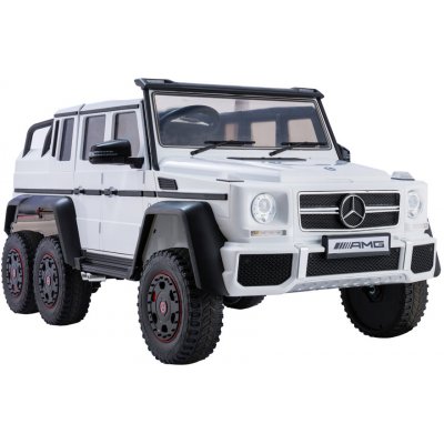 Mamido Elektrické autíčko Mercedes G63 6x4 24V bílá – Zboží Mobilmania