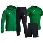 Set Joma Olimpiada sportovní oblečení černá/reflex zelená – Zboží Dáma