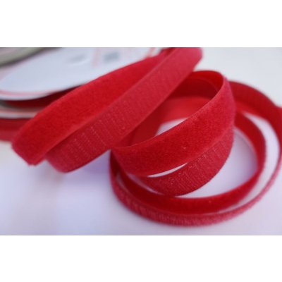 Suchý zip metráž - háček+plyš - červený (20 mm) – Hledejceny.cz