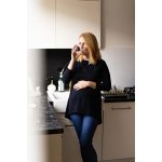 Těhotenská a kojící tunika Mommy milk & love černá – Zboží Dáma