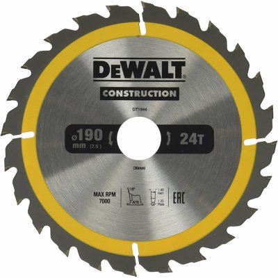 DeWALT Pilový kotouč 190x30mm 24z DT1944 – Zboží Dáma