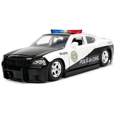 Jada Toys Fast & Furious Diecast Model 2006 Dodge Charger STR8 Police Car 1:24 – Zboží Mobilmania