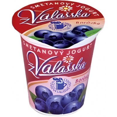 Mlékárna Valašské Meziříčí Smetanový jogurt z Valašska borůvka 150 g – Sleviste.cz