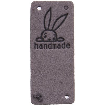 Nášivka HAND MADE králík 50x20mm Varianta: šedá – Hledejceny.cz