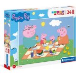 CLEMENTONI Prasátko Peppa MAXI 24 dílků – Zboží Mobilmania