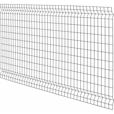 Jednoduché svařované 3D plotové pletivo antracitová 120 x 200 cm – Zboží Mobilmania