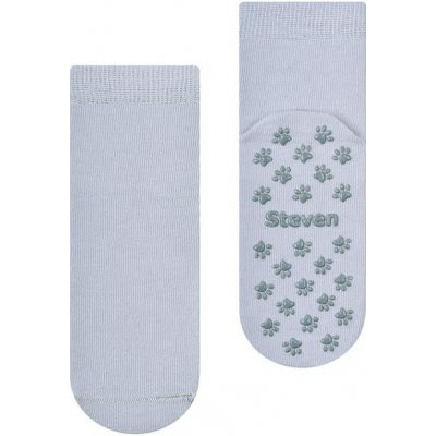 Steven Dětské protiskluzové bavlněné ponožky Art. 164 světle šedé