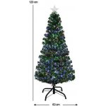 Timeless Tools Vánoční stromek s optickými vlákny, s barevným LED-em ve více typech-120 cm-ový – Zbozi.Blesk.cz