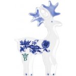 Český porcelán Vánoční ozdoba sob cibulový porcelán 10511 – Sleviste.cz
