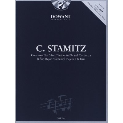 Carl Stamitz: Concerto Nr. 3 in B major noty na klarinet, klavír + audio – Zboží Mobilmania