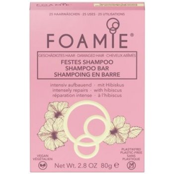 Foamie Hibiskiss organický tuhý šampon pro poškozené vlasy 80 g