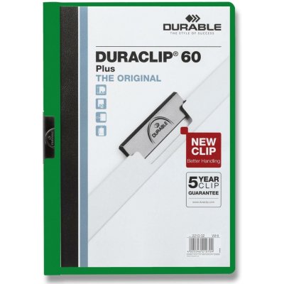 Durable Duraclip plastový rychlovazač na 60 listů zelený A4 – Hledejceny.cz
