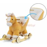 Milly Mally Houpací koník s melodií a kolečky světle hnědý – Zboží Dáma