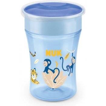 NUK hrnek Magic Cup s víčkem modrá 230 ml