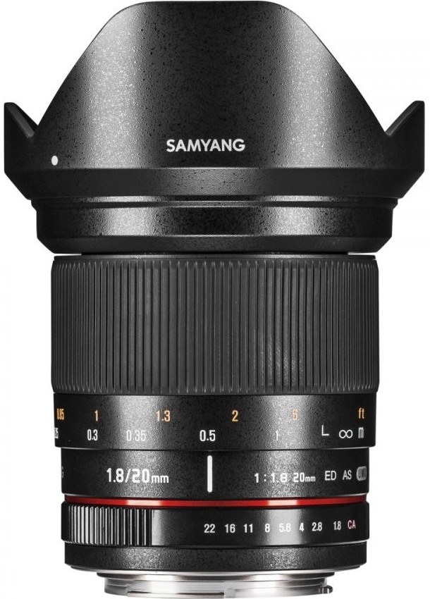 Samyang 20mm f/1.8 ED AS UMC Canon EF