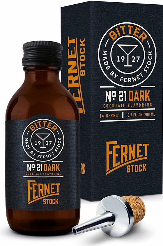 Fernet Stock Bitter N0 21 Dark 47% 0,2 l (karton)