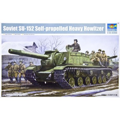 Trumpeter slepovací model Soviet SU-152 Self-propelled Heavy Howitzer 1:35 – Sleviste.cz