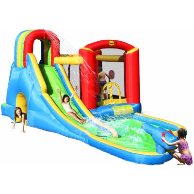 Happy Hop Vodní zábavný aquapark s bazénem a skluzavkou 5,9m x 3m – Zboží Mobilmania