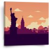 Obraz Sablio Obraz New York Socha svobody Art - 110x110 cm