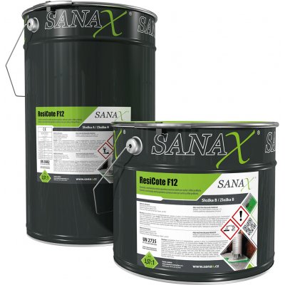 Sanax ResiCote F12 - RAL9016 Epoxidový chemicky odolný nátěr na beton 5kg – Zbozi.Blesk.cz