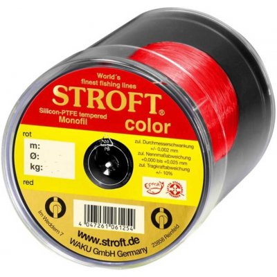 STROFT Color Red 1000m 0,25mm 5,7kg – Zboží Mobilmania