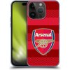 Pouzdro a kryt na mobilní telefon Apple Pouzdro Head Case Apple iPhone 15 Pro Arsenal FC - Logo s pruhy