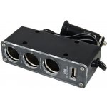 Rozdvojka autozapalovače 3x +1xUSB 12V/5V SA023 | Zboží Auto