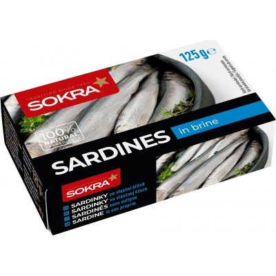 Sokra Sardinky ve vlastní štávě 125 g – Sleviste.cz