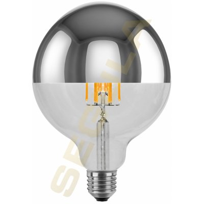 Segula 55490 LED koule 125 zrcadlový vrchlík stříbrná E27 6,5 W 45 W 550 Lm 2.700 K – Hledejceny.cz
