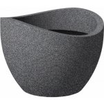 Scheurich Květináč 250 černý granit 30 cm – Zboží Dáma