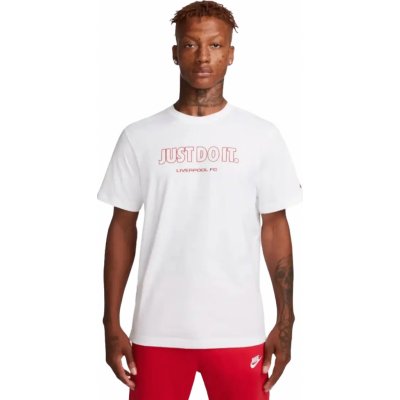Nike Liverpool FC 23/24 Just Do It pánské fotbalové tričko bílé – Zboží Mobilmania