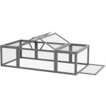 PawHut Dřevěný výběh pro králíky Lipano 180 x 90 x 48 cm – Sleviste.cz