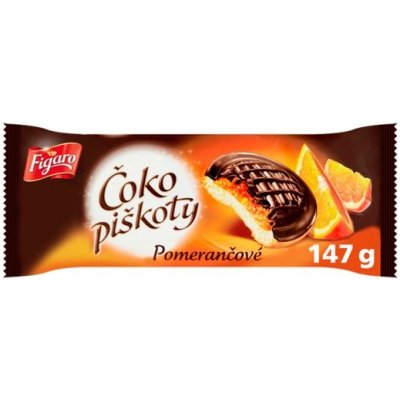 Figaro Čokopiškoty Pomeranč 147 g – Zbozi.Blesk.cz