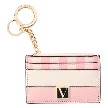 Klíčenka Růžová, zlatá Victoria's Secret The Victoria Card Case Keychain, pouzdro  na karty, peněženka od 790 Kč - Heureka.cz