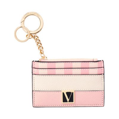 Klíčenka Růžová, zlatá Victoria's Secret The Victoria Card Case Keychain,  pouzdro na karty, peněženka od 790 Kč - Heureka.cz