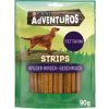 Pamlsek pro psa AdVENTuROS Strips nízkotučné pamlsky pro psy s jelení příchutí 3 x 90 g