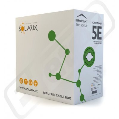 Solarix 27655141 UTP, CAT5e, PVC, drát, 305m – Zboží Mobilmania