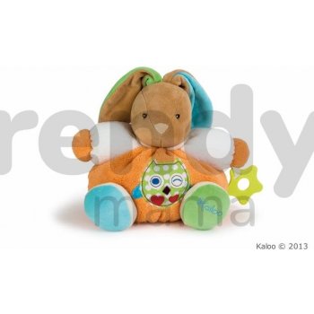 Kaloo plyšový králíček Colors Chubby Rabbit Owl s chrastítkem 963253