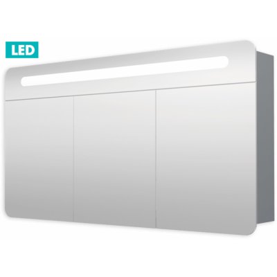 Naturel Iluxit 120x65 cm MDF šedostříbrná GALPIR120LED - GALPIR120LED – Zboží Mobilmania