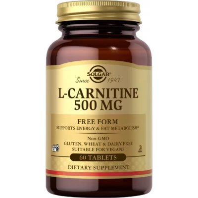 Solgar L-Carnitine, 500 mg, 60 tablet – Hledejceny.cz