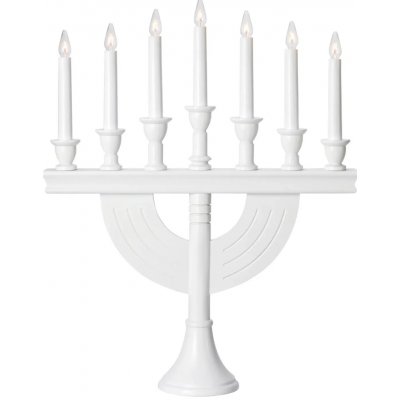 Markslöjd Torpa adventní bílý svícen na baterie – Hledejceny.cz