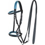 F.R.A. Uzdečka bezudidlová Dietsji černá /sky blue – Zboží Dáma