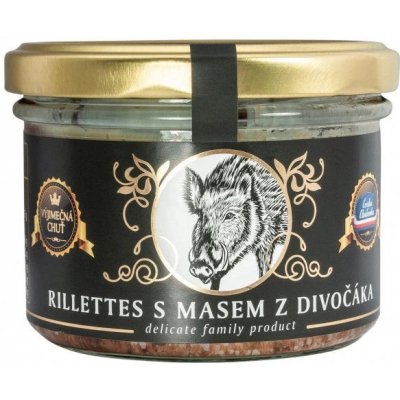 Rillettes s masem z divočáka 180 g – Zboží Dáma