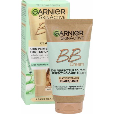 Garnier Skin Naturals BB Cream Hyaluronic Aloe All-In-1 SPF25 sjednocující a zmatňující bb krém pro normální pleť Light 50 ml – Zboží Dáma
