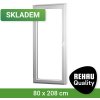 Venkovní dveře SKLADOVÁ-OKNA REHAU Smartline+ 80 x 208 cm levé Bílá