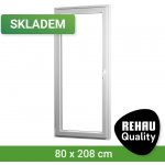 SKLADOVÁ-OKNA REHAU Smartline+ levé Bílá 80 x 208 cm – Hledejceny.cz
