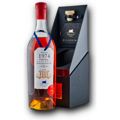 DEAU Millesime 1974 Cognac Bons Bois 43% 0,7 l (dárkové balení kazeta) – Zboží Dáma